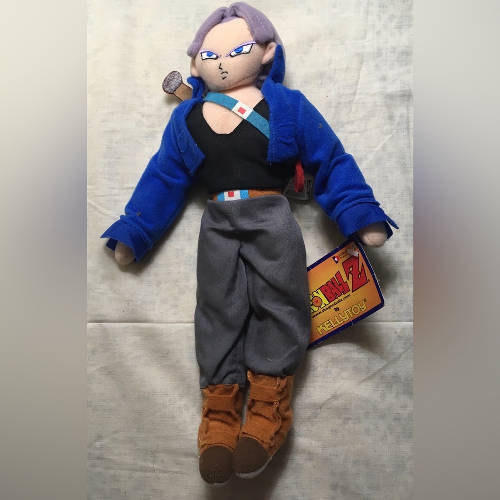 Vintage 2001 DRAGONBALL Z TRUNKS SAIYAN Plushie 13”